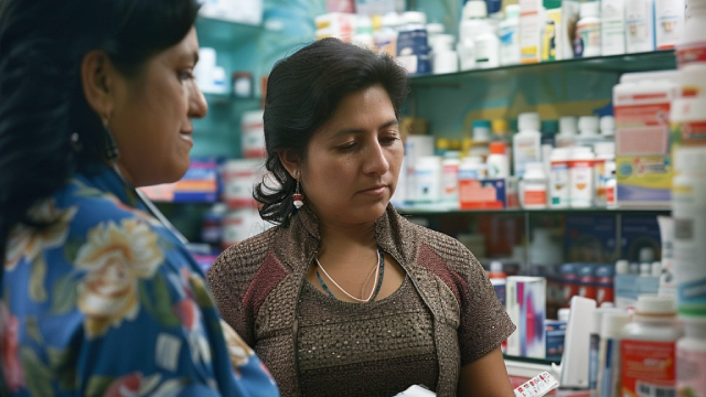 Woman at Pharmacy Woman at Pharmacy